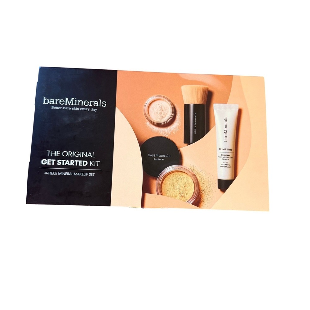 NEW bareMinerals Get Started Kit Neutral Tan 21 4pc Mineral Makeup Set SPF 15